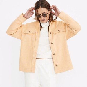 Madewell Jacket Shacket Brushed Herringbone Knit Shirt Button Down PACKERS GB